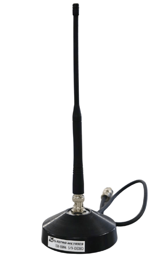 1 kHz - 200 MHz<br>Omni-Directional Whip Antenna<br>EM-6904-1