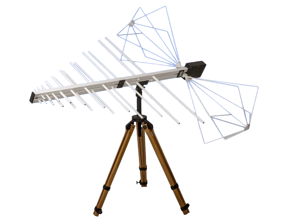 26 MHz - 1 GHz<br>Biconical-Log Directional Antenna<br>EM-6917C-1